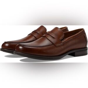NEW!! Men's Florsheim Midtown Penny Loafers Cognac Leather Size 9.5EEE